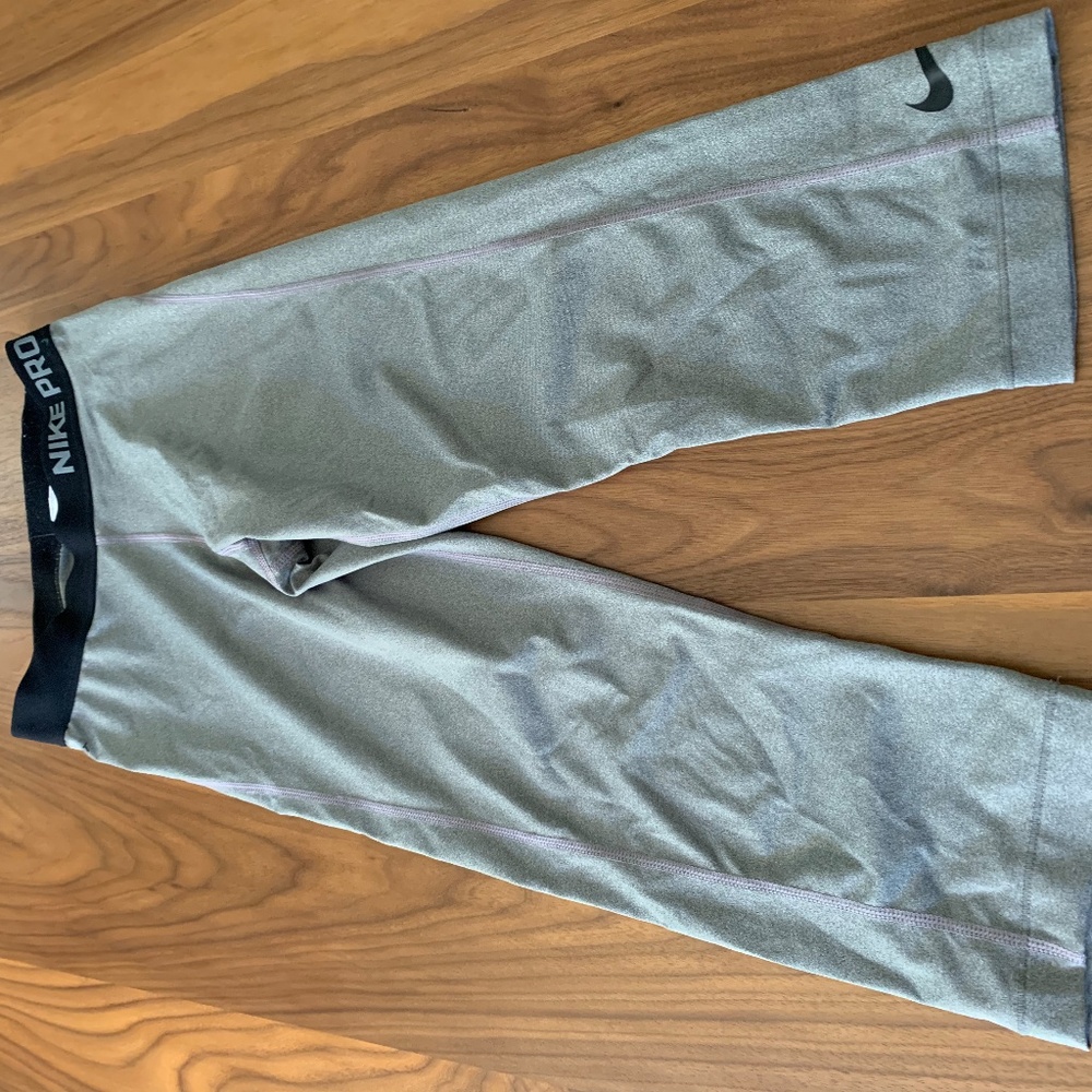 grey nike pros